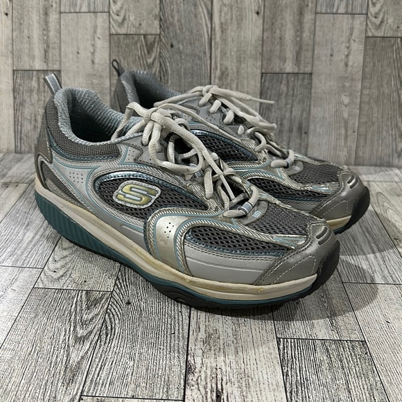 Shape ups women’s blue gray sneaker shoes size 7 - Picture 1 of 9